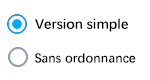 Sélectionnez le type de prescription